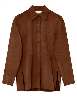 Andreas Light Suede Skjorte - Caramel Cafe